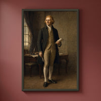 Thomas Jefferson — The Virginian framed print on a plain wall