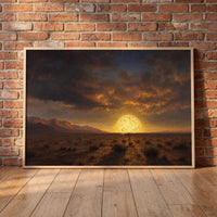Trinity, 5:29 A.M. framed print leaning against a wall