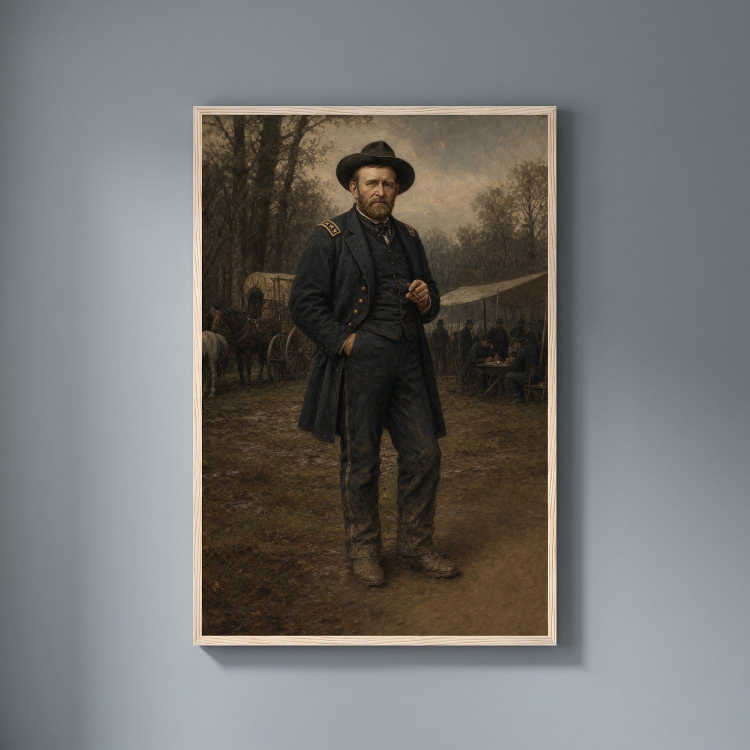Ulysses S. Grant — The General framed print on a plain wall