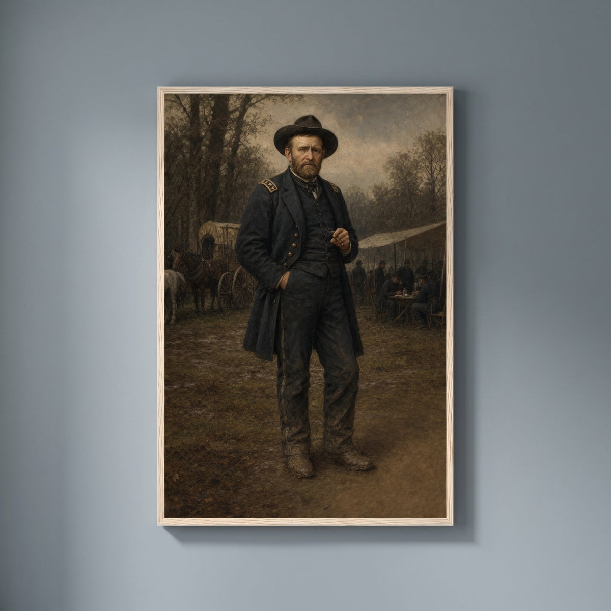 Ulysses S. Grant — The General shown on its own — second framed print in The Union Commanders set