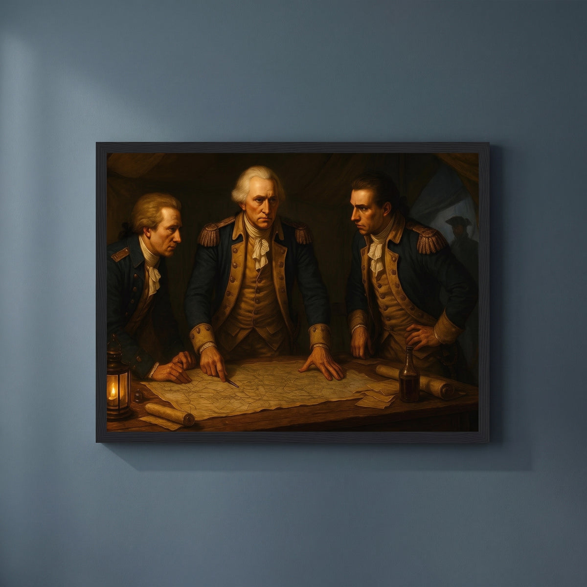 War Room framed print on a plain wall