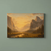 Yosemite National Park gallery-wrapped canvas print on a plain wall