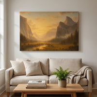 Yosemite National Park canvas print hanging in a home interior
