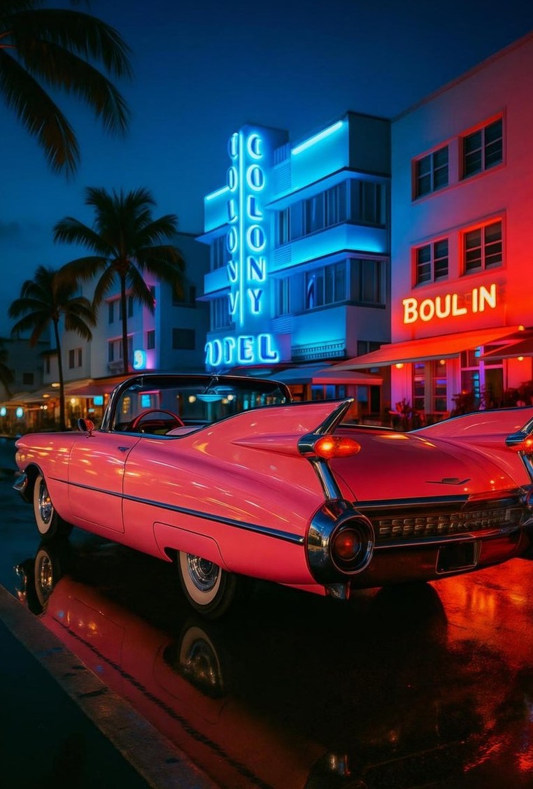 1959 Cadillac — detail of the artwork