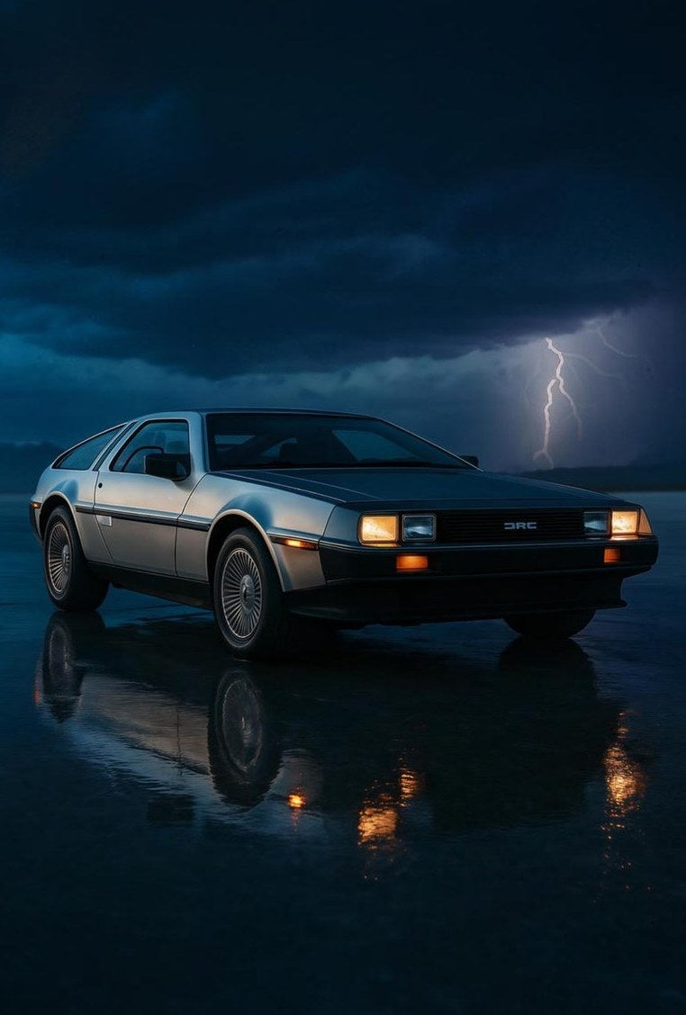 1981 DeLorean — detail of the artwork