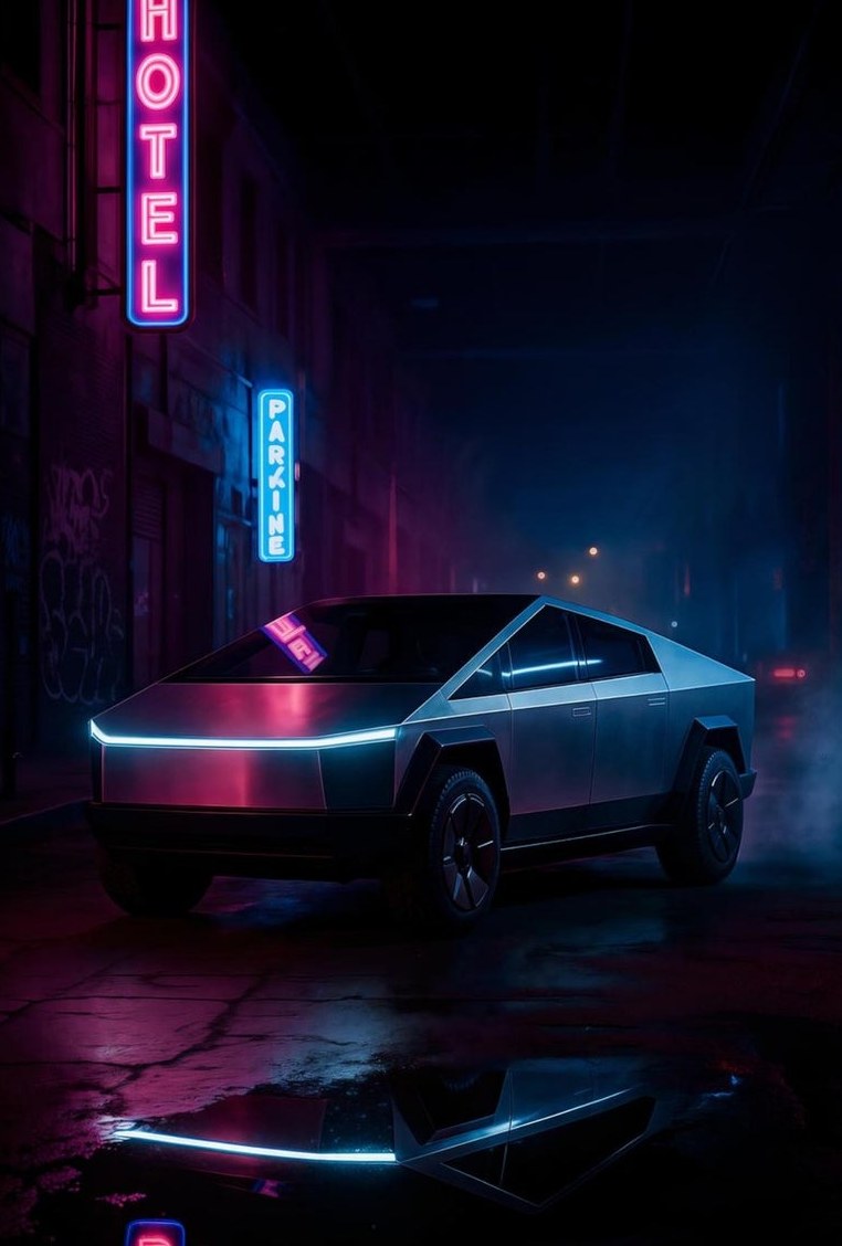 2023 Cybertruck — detail of the artwork