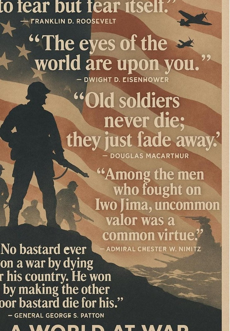 A World at War — detail of the artwork