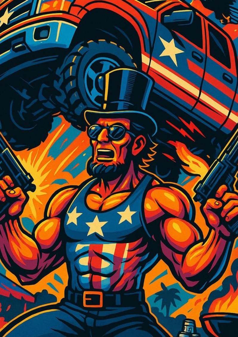 Abe Lincoln — detail of the artwork
