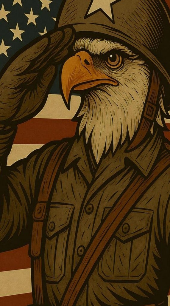 Allegiance to the Flag — detail of the artwork