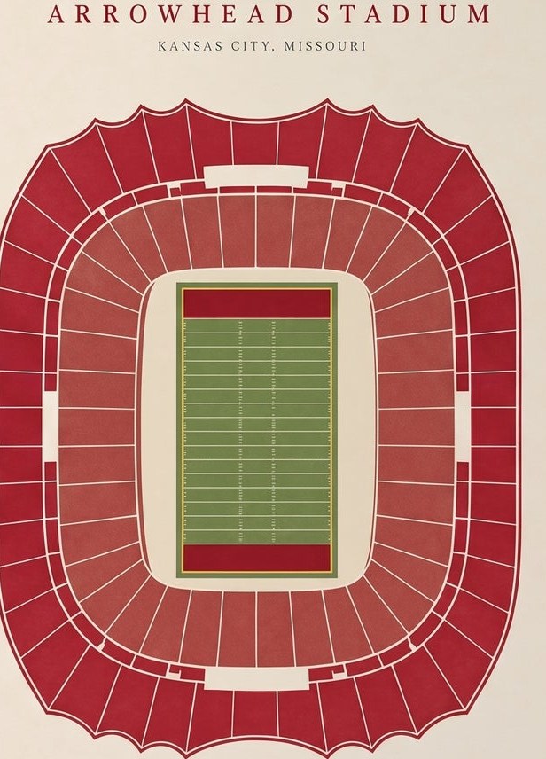 Arrowhead Stadium — detail of the artwork