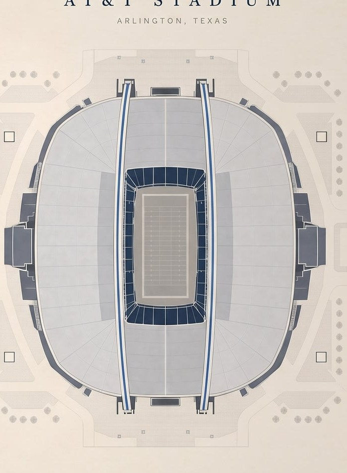 AT&T Stadium — detail of the artwork