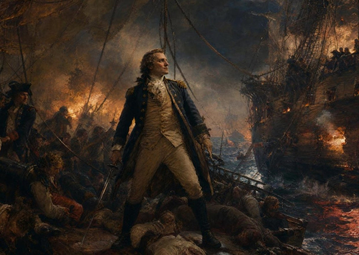 Battle at Sea — detail of the artwork