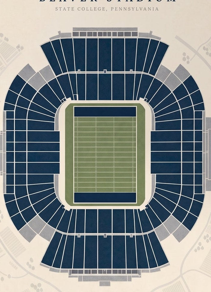 Beaver Stadium — detail of the artwork
