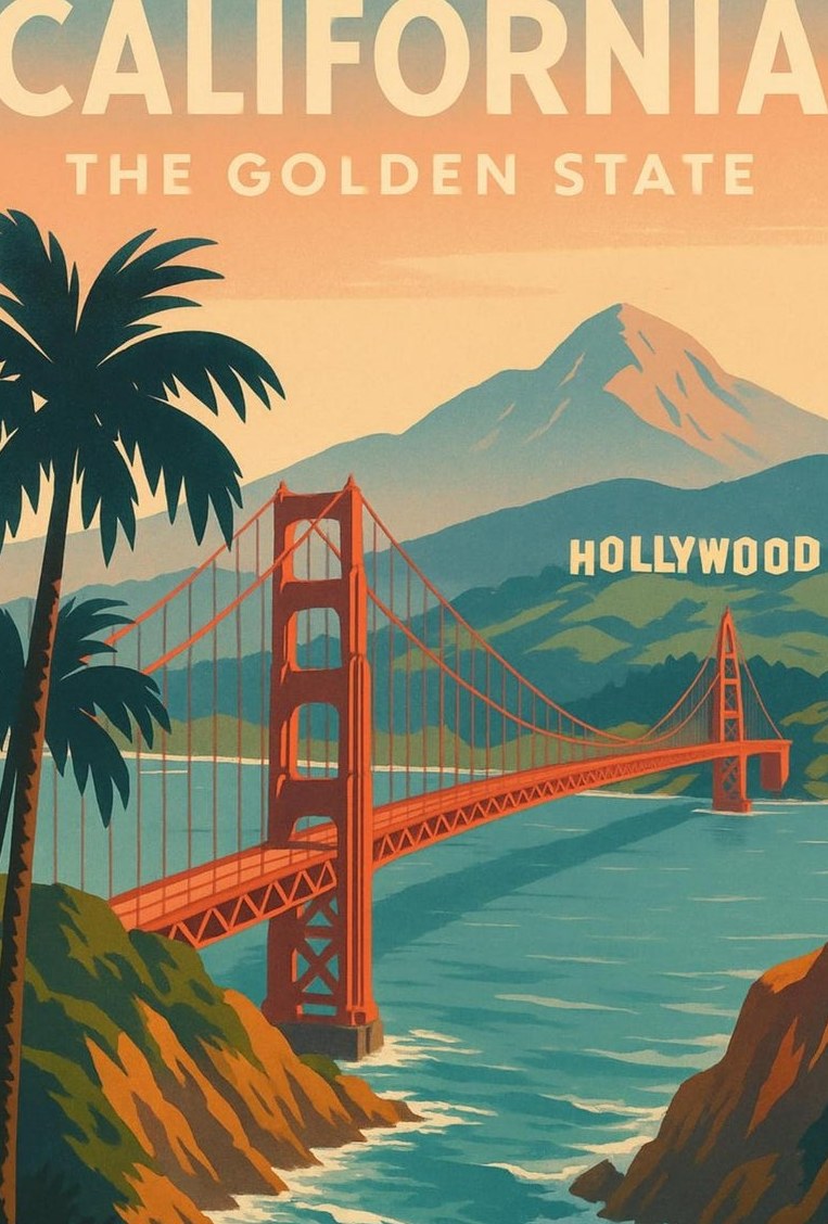 California — detail of the artwork