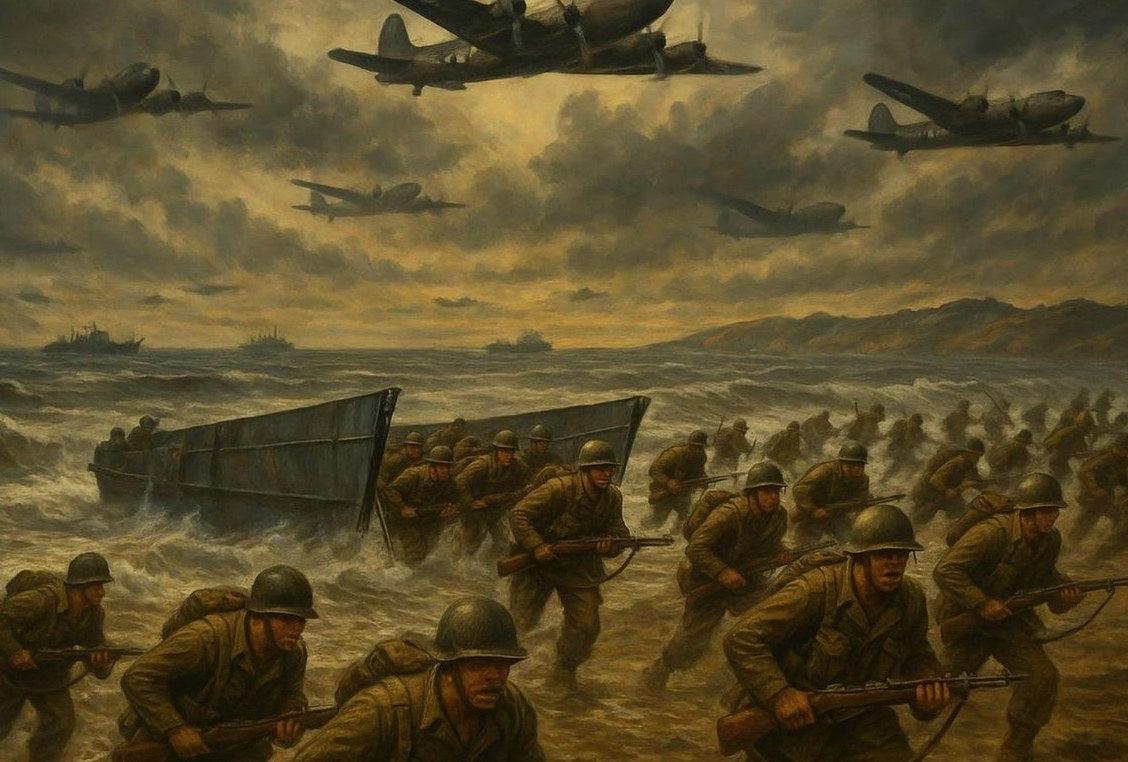 D-Day: The Eyes of the World Are Upon You — detail of the artwork