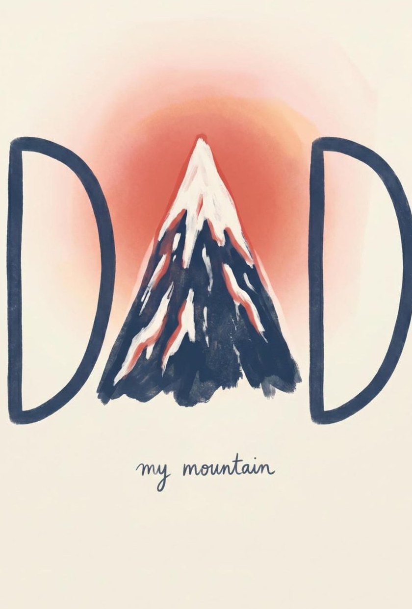 Dad, My Mountain — detail of the artwork
