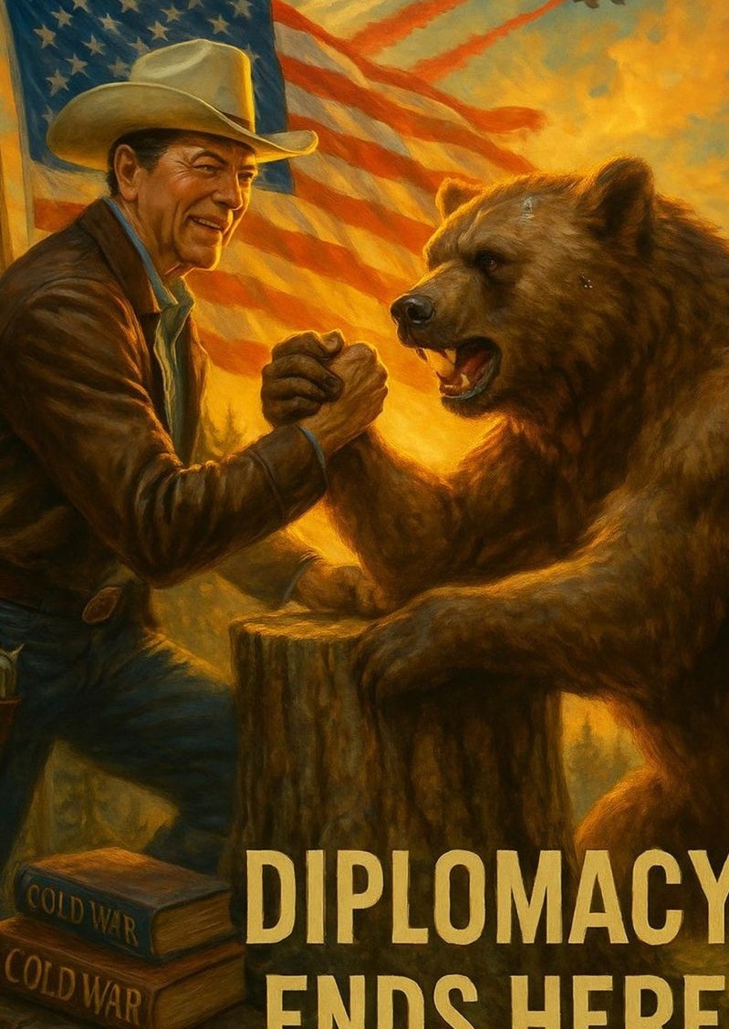 Diplomacy Ends Here — detail of the artwork