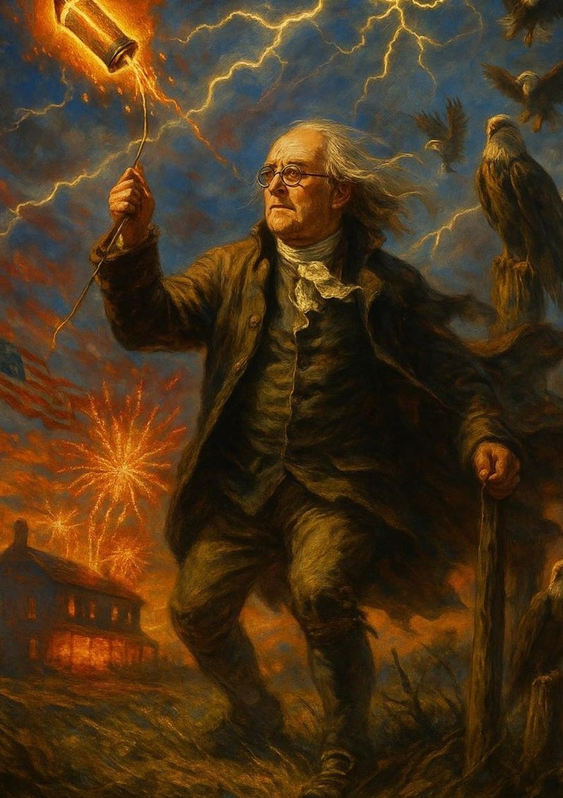 Electric Liberty — detail of the artwork