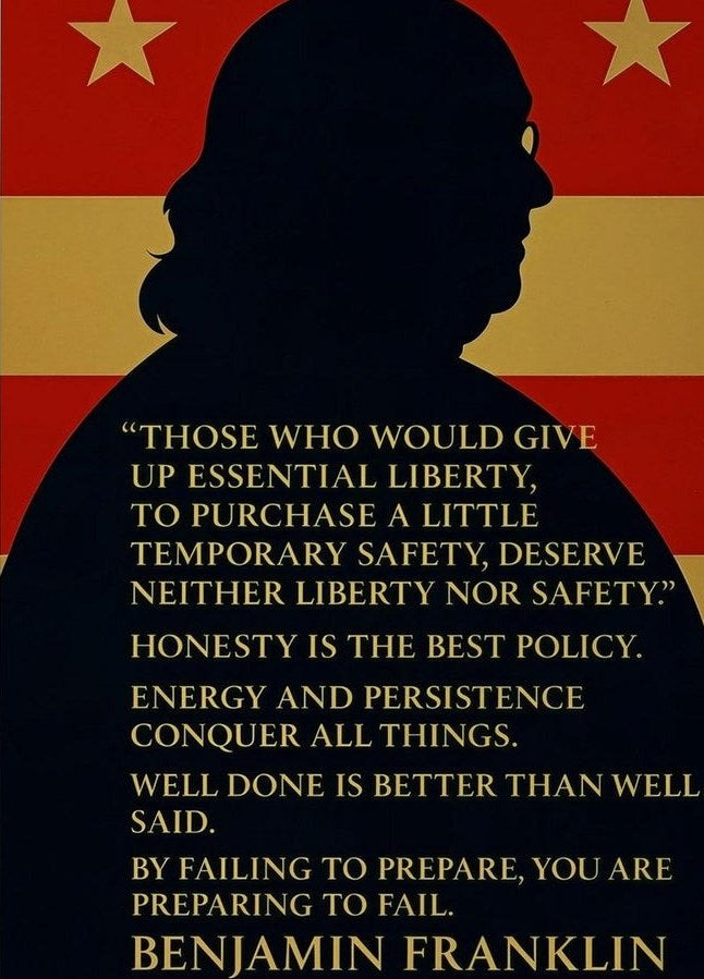 Franklin - American Genius — detail of the artwork