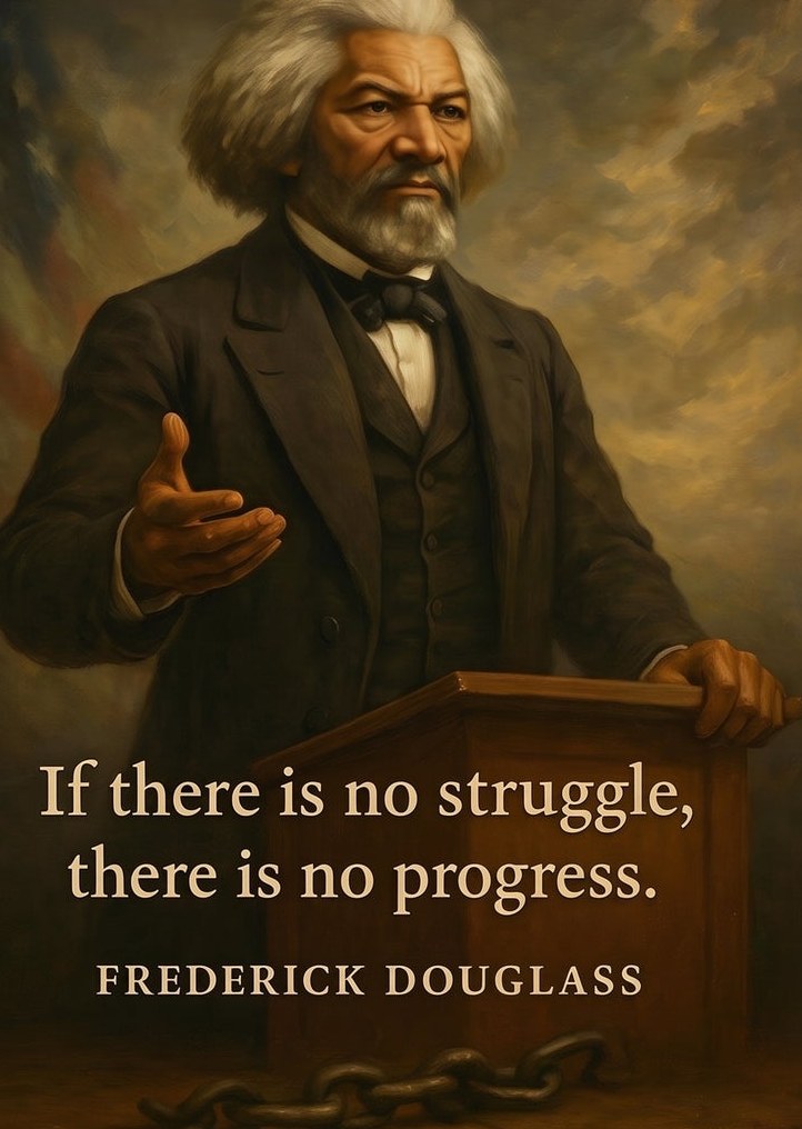 Frederick Douglass - Orator of Progress — detail of the artwork