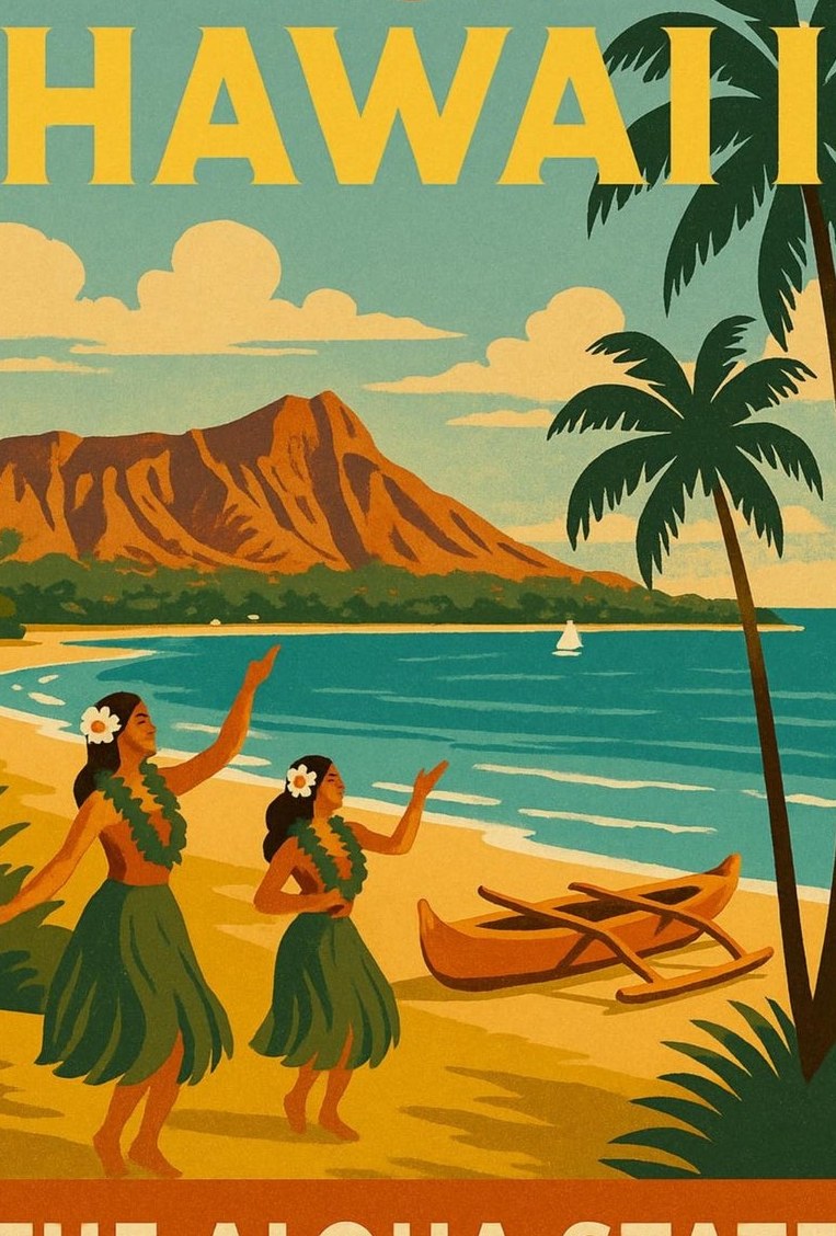 Hawaii — detail of the artwork