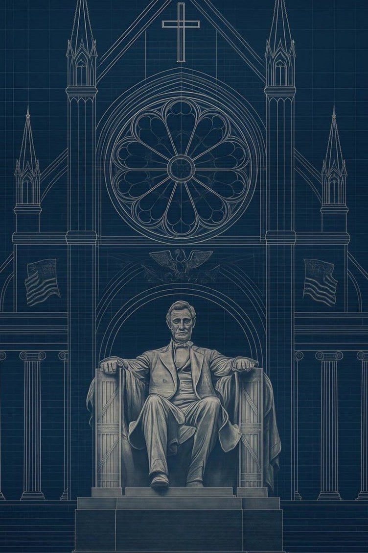 In God We Trust — Lincoln Memorial — detail of the artwork