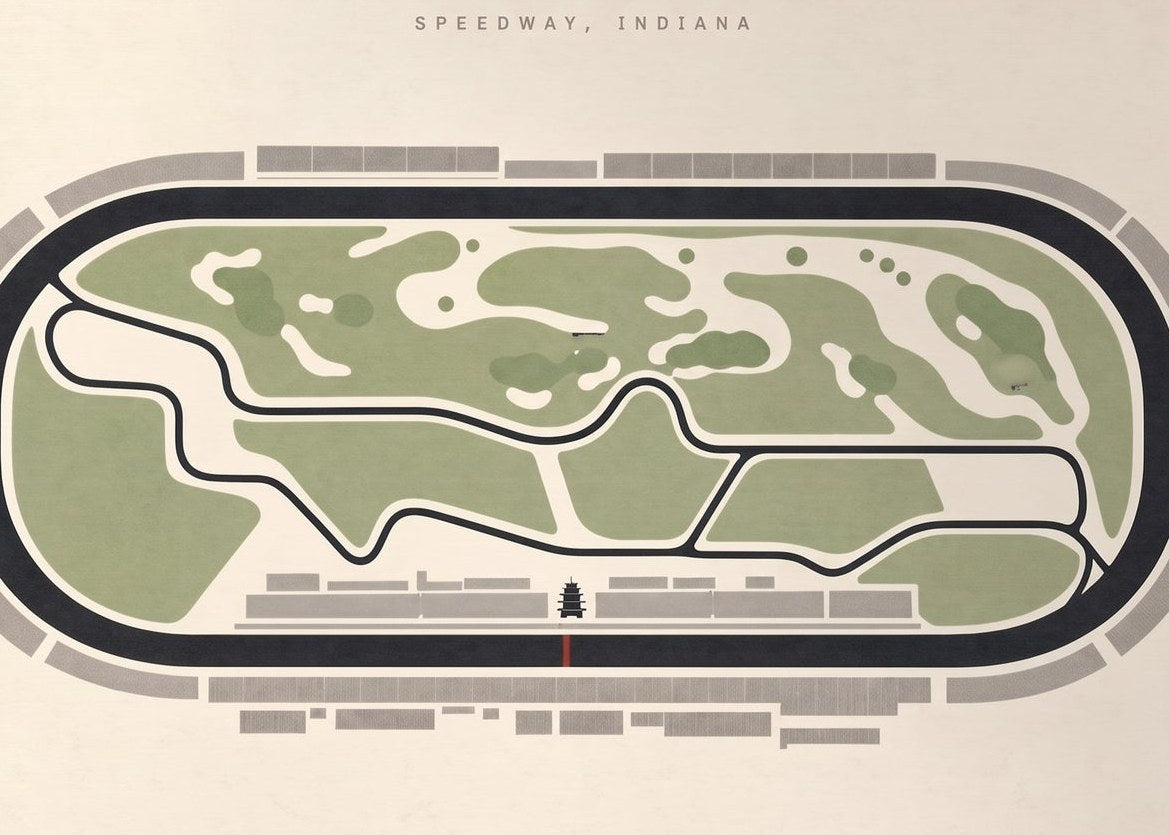 Indianapolis Motor Speedway — detail of the artwork