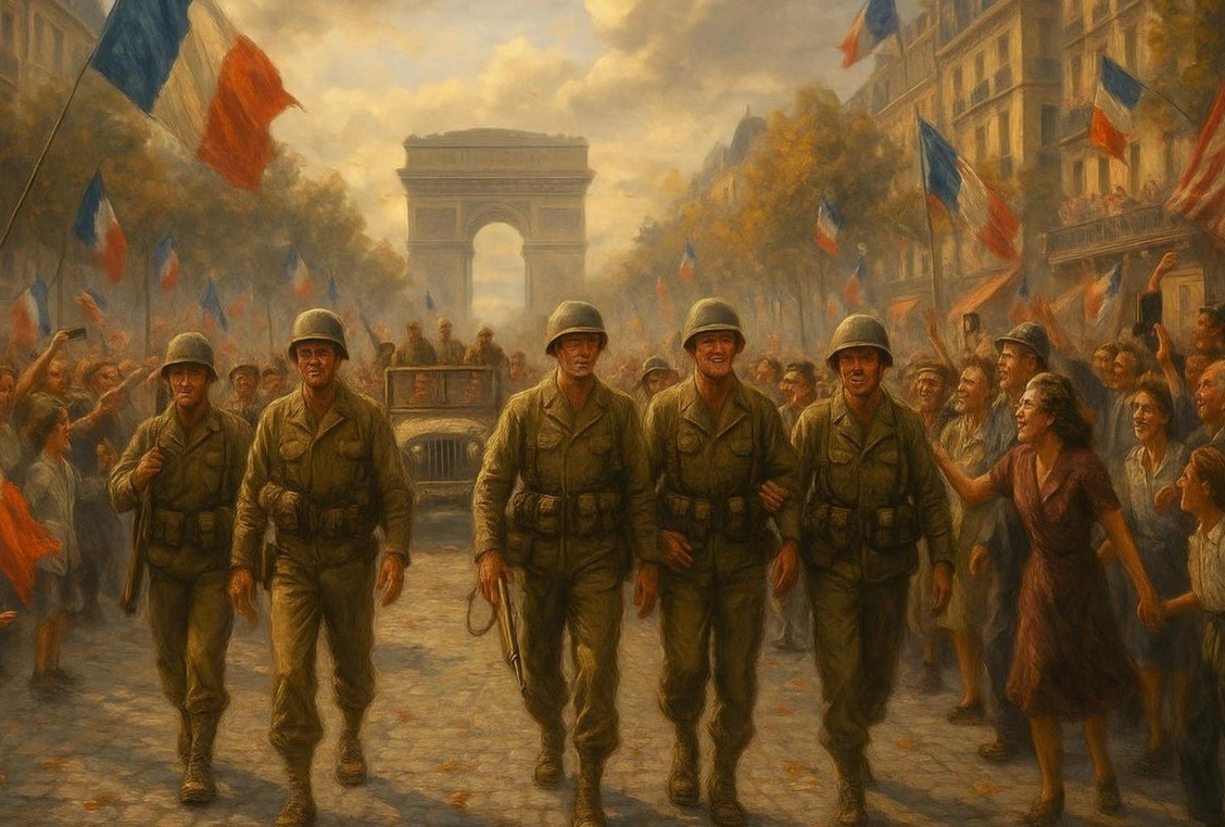 Liberation of Paris — detail of the artwork