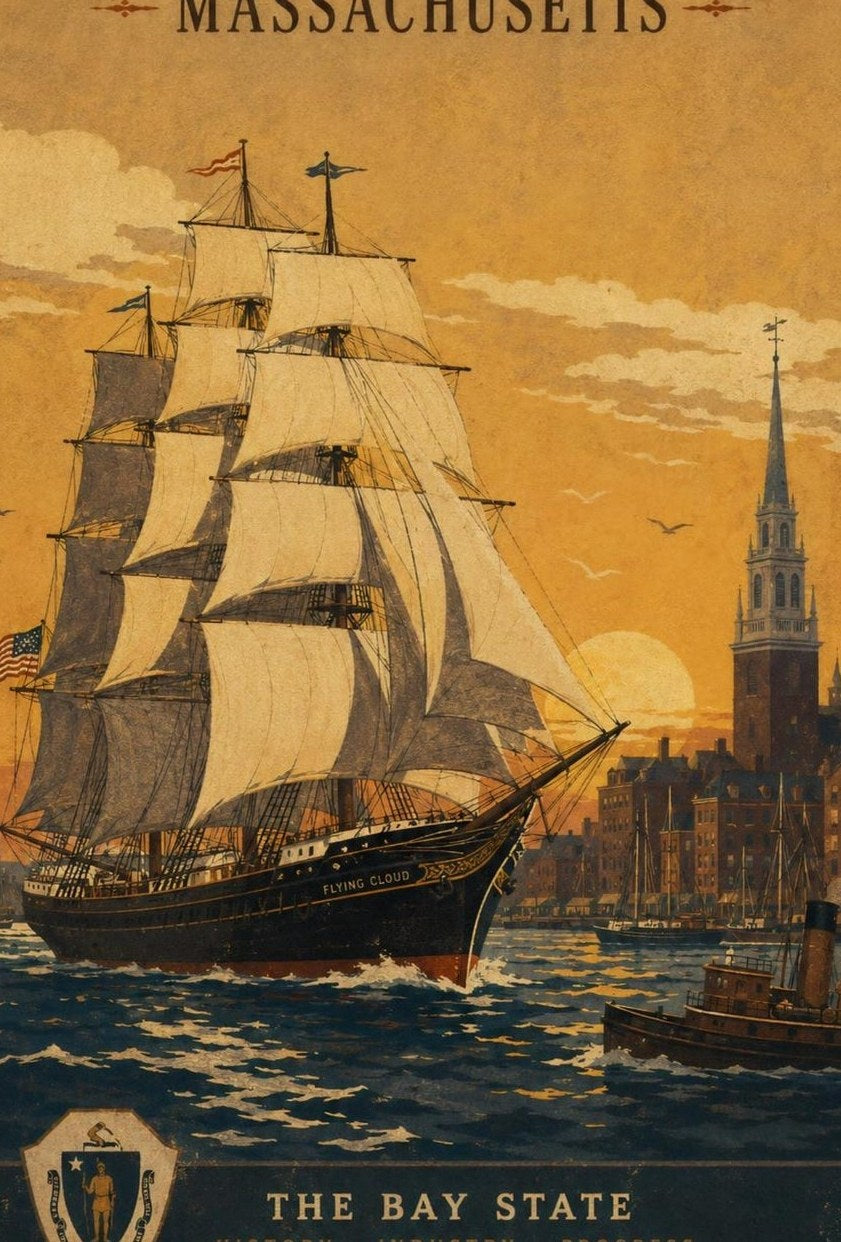 Massachusetts — detail of the artwork