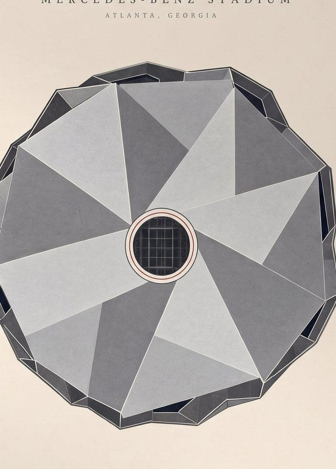 Mercedes-Benz Stadium — detail of the artwork