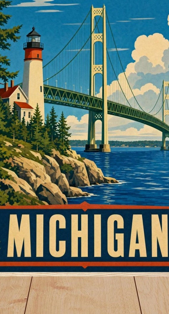 Michigan — detail of the artwork