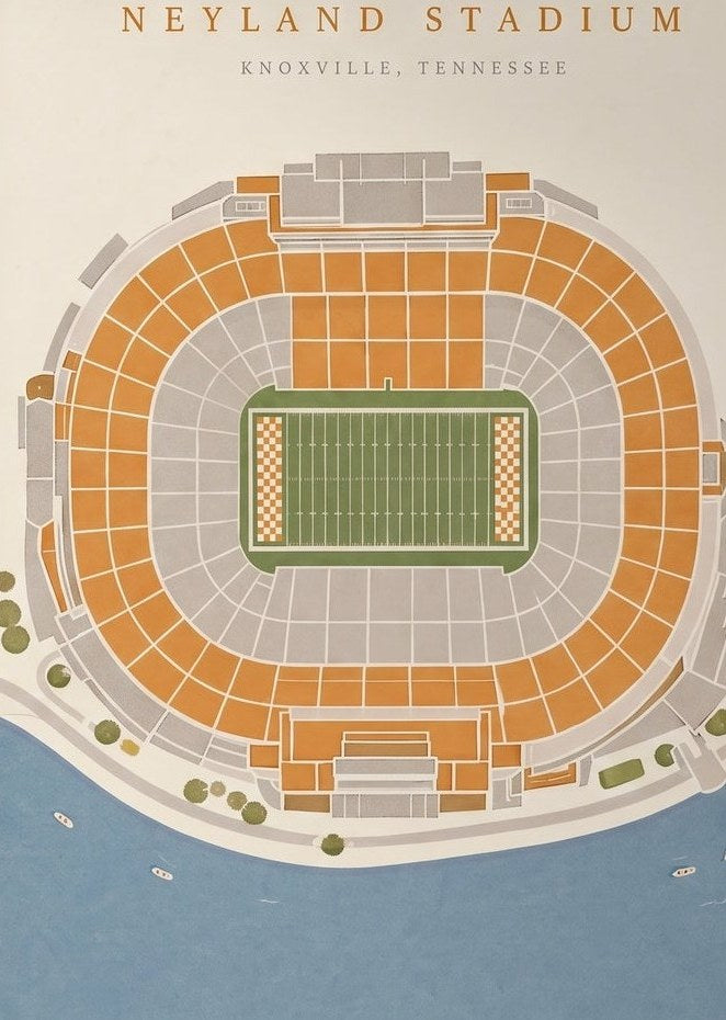 Neyland Stadium — detail of the artwork