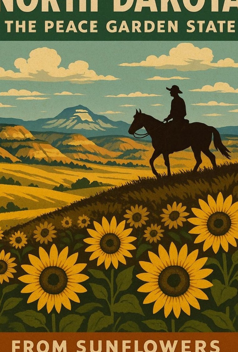 North Dakota — detail of the artwork
