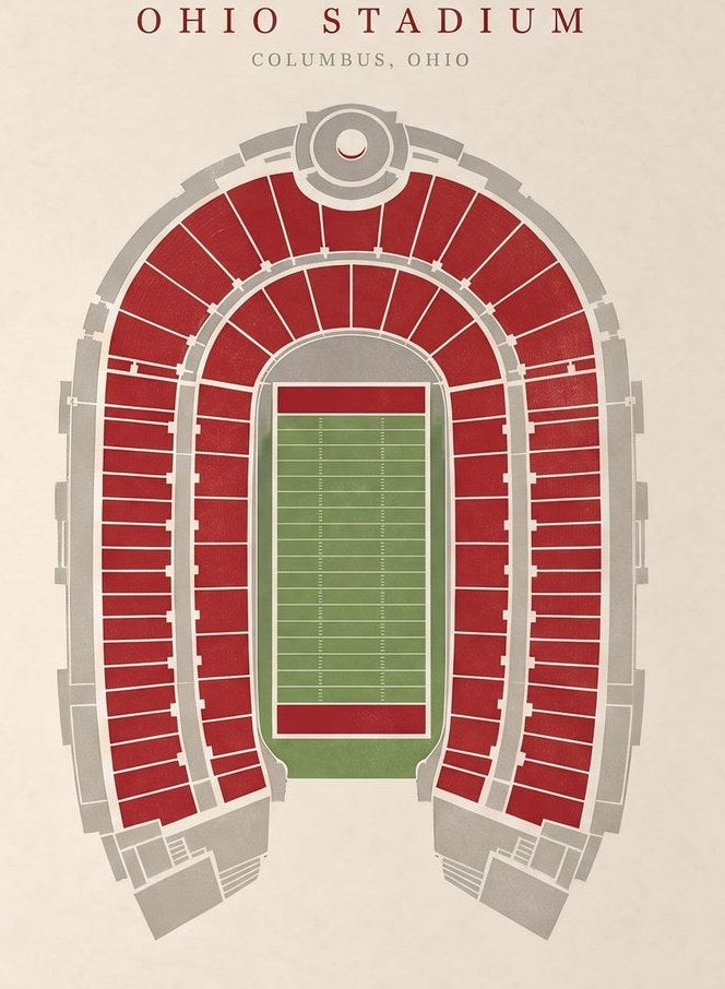 Ohio Stadium — detail of the artwork