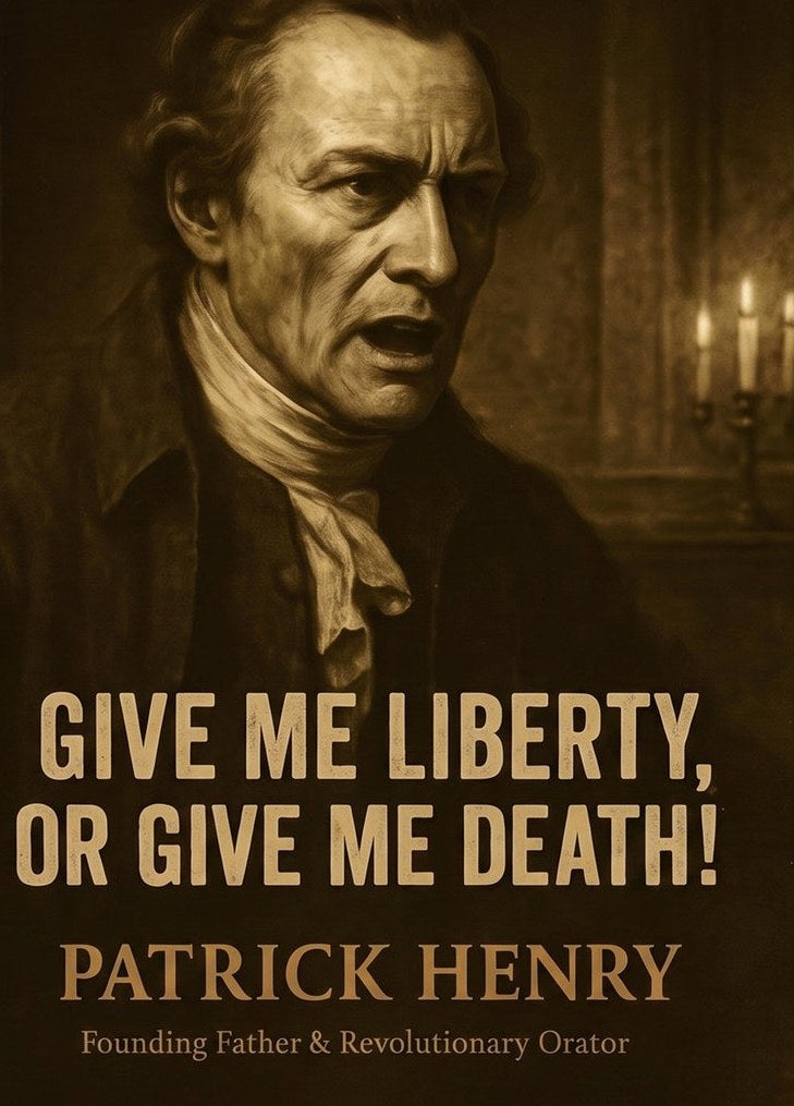 Patrick Henry - Liberty or Death — detail of the artwork