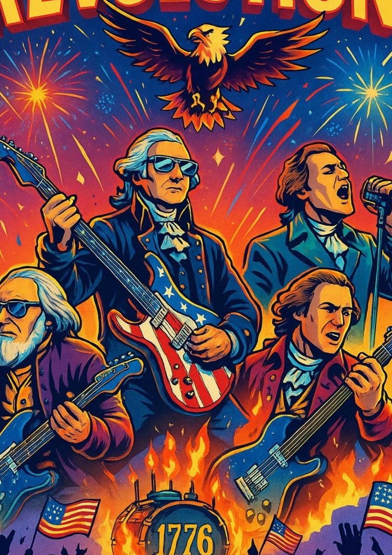 Rockband of Revolution — detail of the artwork