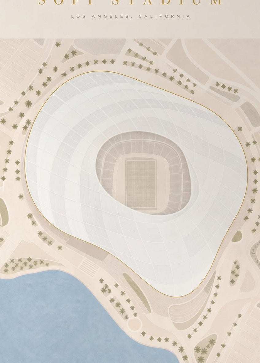 SoFi Stadium — detail of the artwork