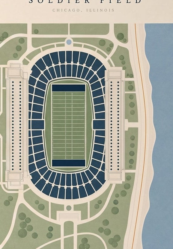 Soldier Field — detail of the artwork