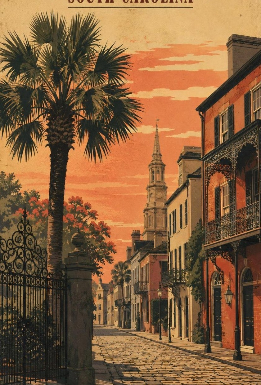 South Carolina — detail of the artwork