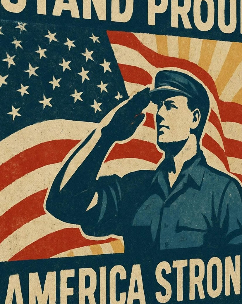 Stand Proud - America Strong — detail of the artwork