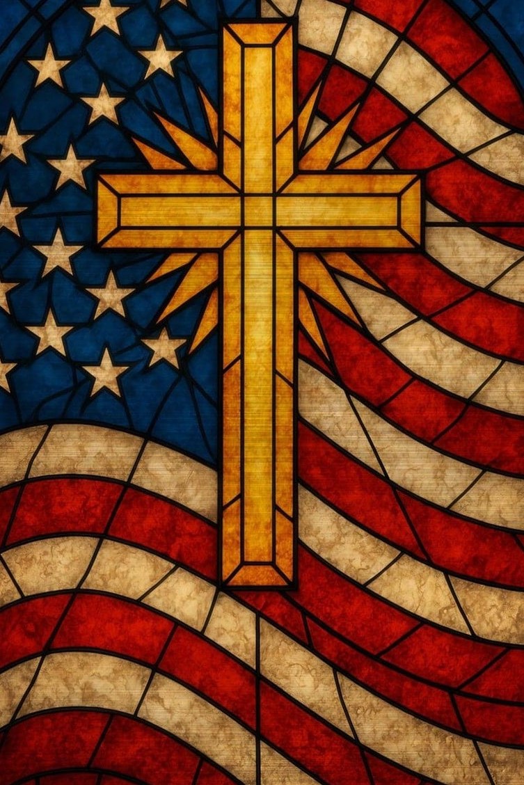 Stars & Cross — detail of the artwork