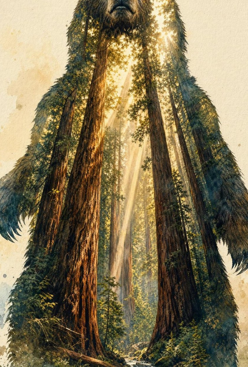 The Forest Bear — detail of the artwork