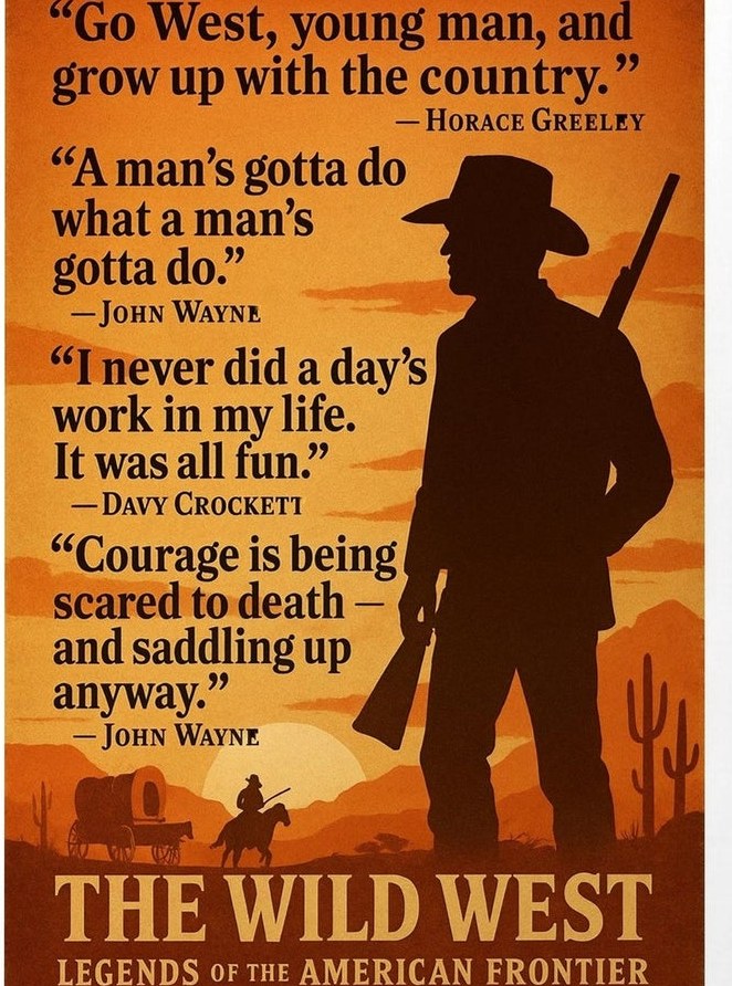 The Wild West - Highwaymen — detail of the artwork
