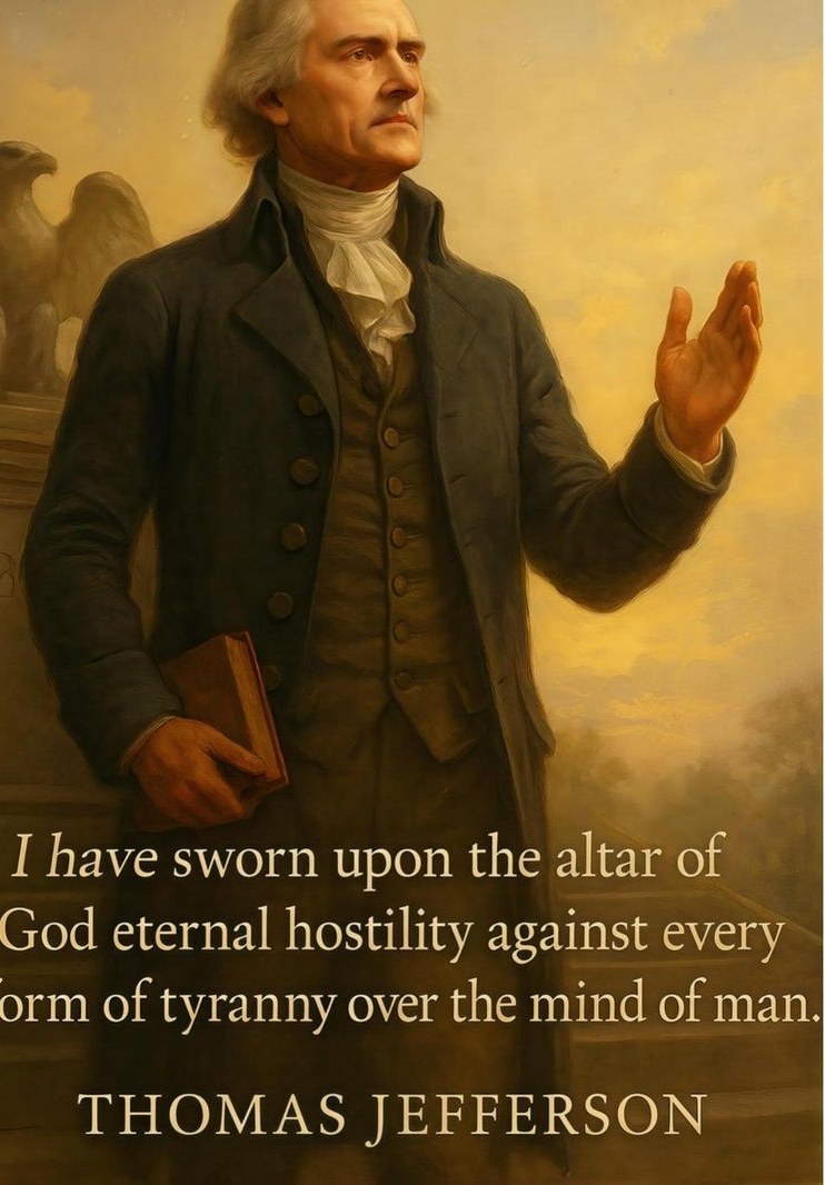 Thomas Jefferson: Freedom’s Philosopher — detail of the artwork