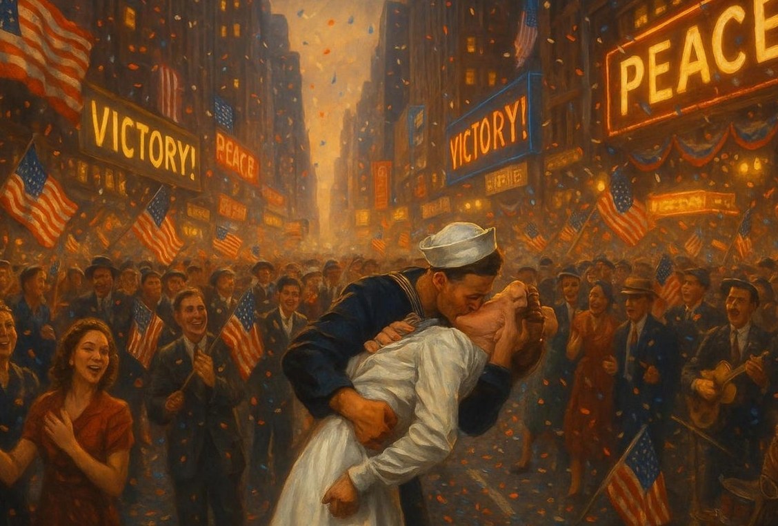 V Day on Times Square — detail of the artwork