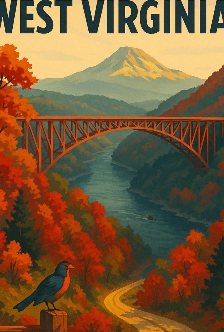 West Virginia — detail of the artwork