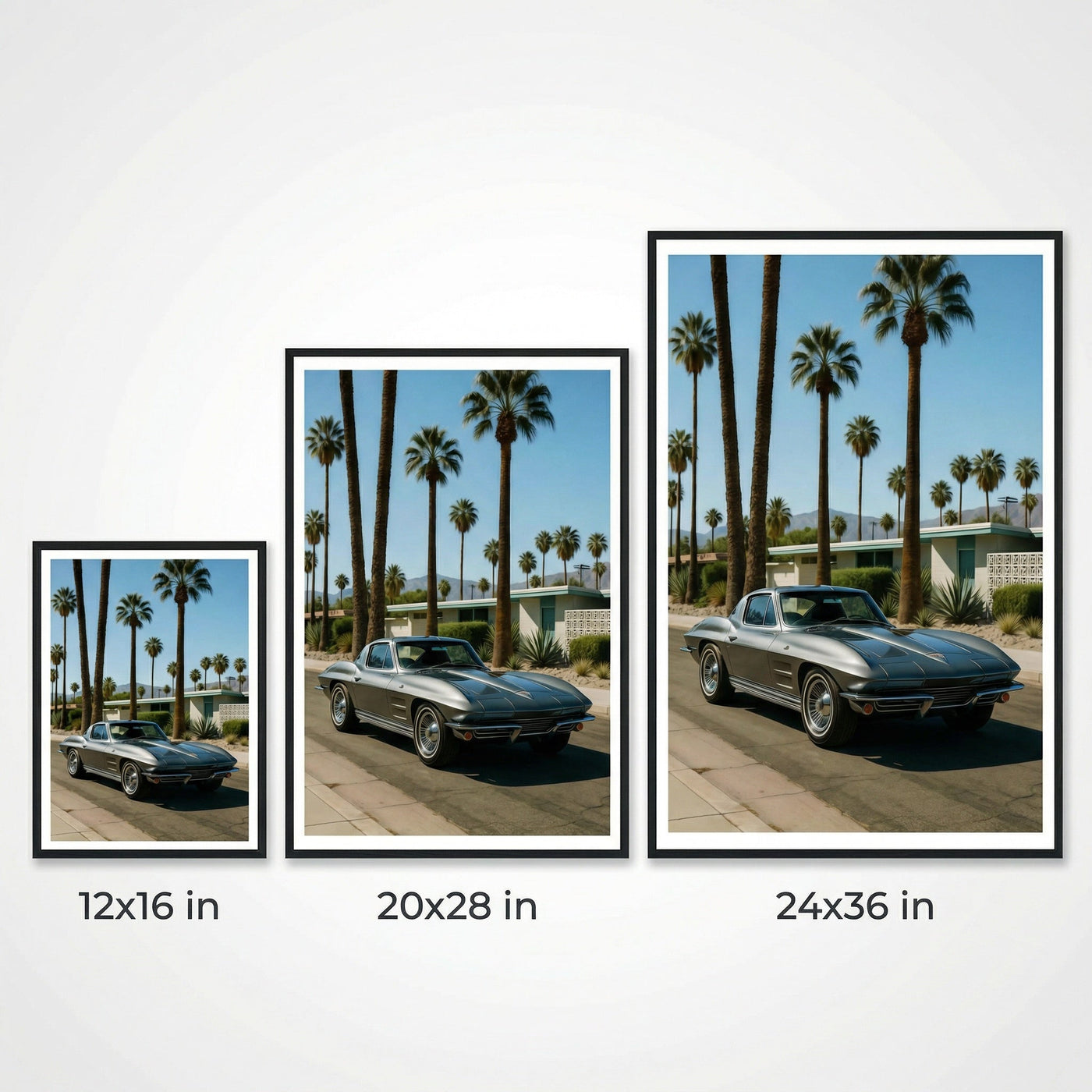 Corvette Sting Ray in Palm Springs — premium American wall art 5 | Canvas of America