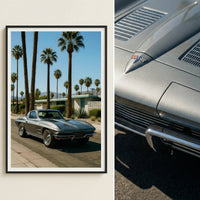 Corvette Sting Ray in Palm Springs — premium American wall art 6 | Canvas of America