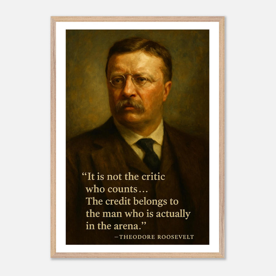 Theodore Roosevelt - The Man in the Arena – Canvas Art Print | Canvas of America