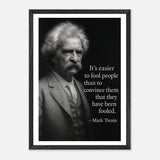 Mark Twain - Easier to Fool – Canvas Art Print | Canvas of America